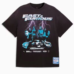 PUMA x FAST & FURIOUS Men's Basketball Tee XL 637898_02 Black NWT